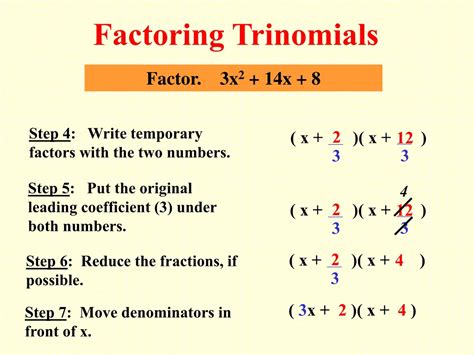 How to factor trinomials - This algebra 2 video tutorial explains how to factor by grouping. It contains examples of factoring polynomials with 4 terms and factoring trinomials with 3...